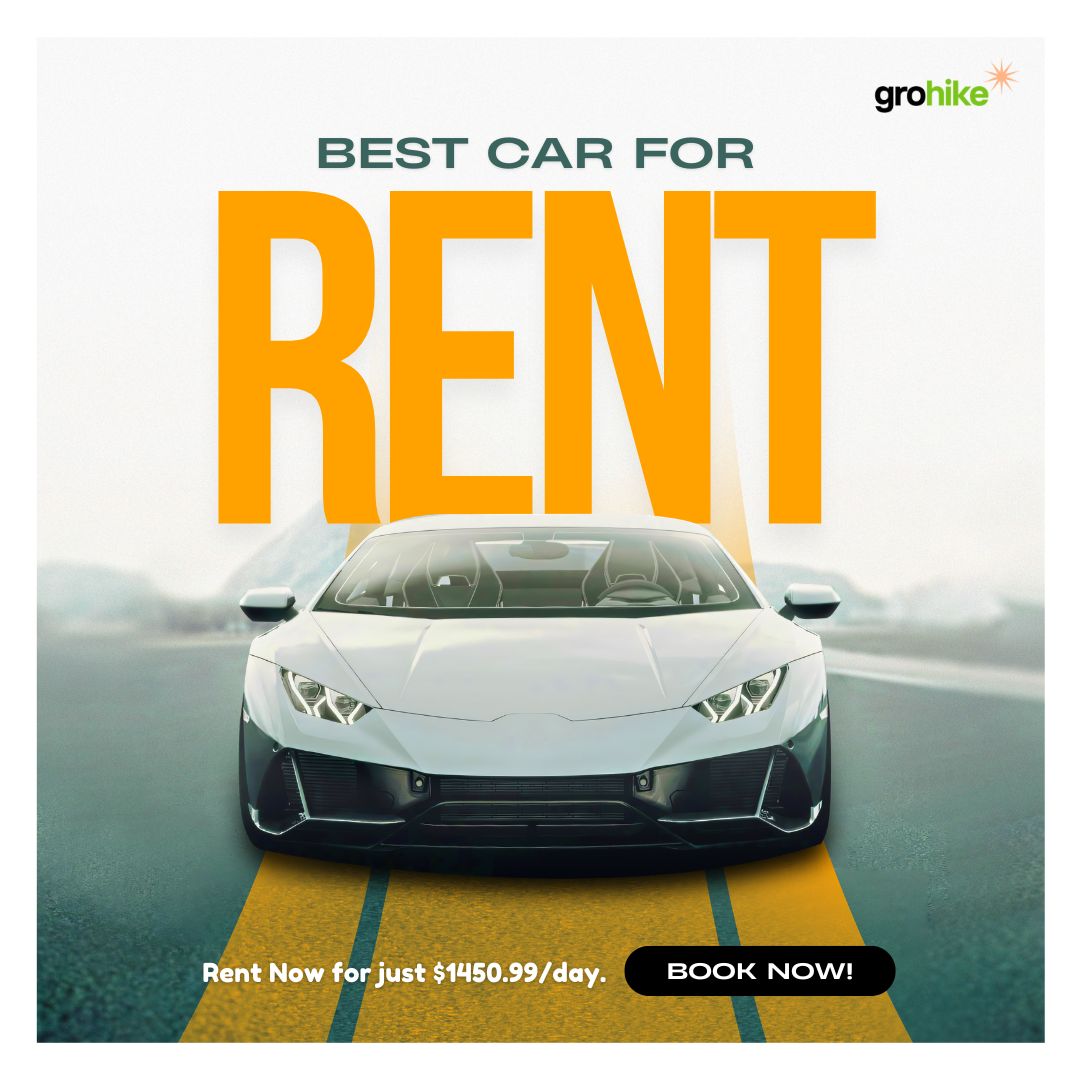 Lamborghini rental promotional creative